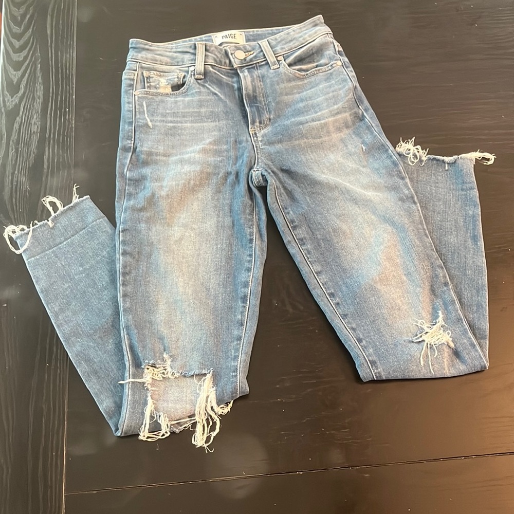 Paige 25 waist ripped jeans